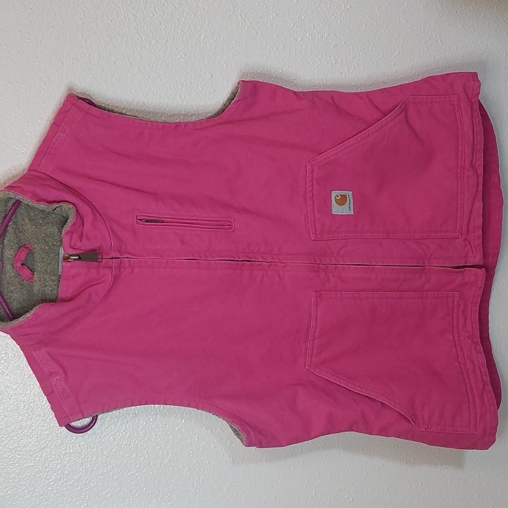 Carhartt Pink Vest Jacket Cotton Women's Medium NWOT
